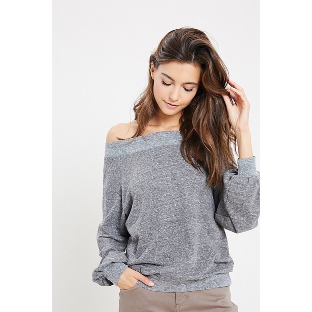 Bailey OTS Long Sleeve Top - Red Bean - Picture 6 of 6